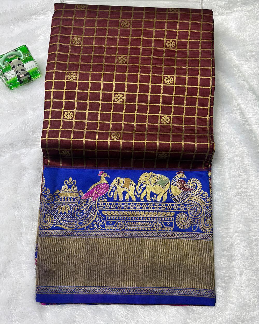 Semi Light Weight Pattu Saree - Image 4